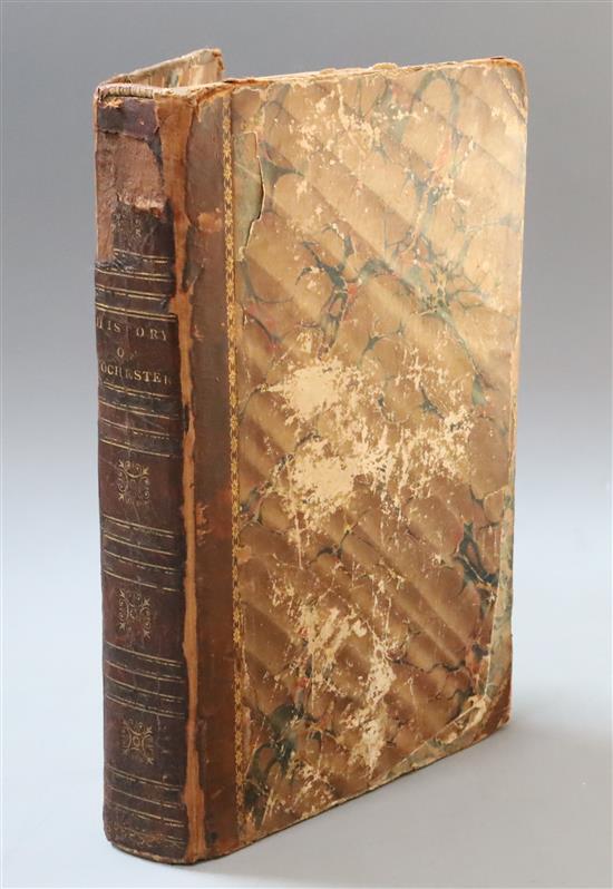 ROCHESTER: Shrubsole, William - Denne, Samuel - The History and Antiquities of Rochester ..., 2nd edition, 8vo,